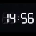 Home LTC 04 digitális, 3D LED ébresztőóra, 80 mm magas fehér kijelző, kitűnően leolvasható, háromféle fényerősség,
