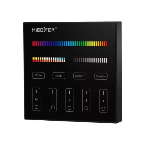 MiLight B4B RGB+CCT fali vezérlő, fekete (3225B)