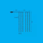 Home MLF 200/WH micro LED-es fényfüggöny, 3x2 m / 200 db hidegfehér micro LED, 8 fényprogram, távirányító, USB csatlakozó, beltéri kivitel, MLF_200_WH