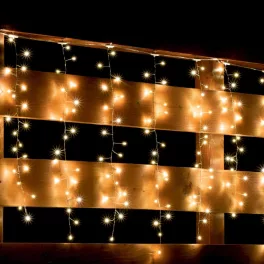   Home MLF 300/WW micro LED-es cluster fényfüggöny, 3x0,5 m / 300 db melegfehér micro LED, 8 fényprogram, távirányító, hálózati adapter, kül- és beltéri kivitel, MLF_300_WW