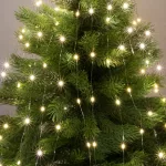 Home ML 120/WW micro LED-es fényfüzér-köteg, 120 db melegfehér micro LED, 6 ágú, vékony, ezüstszínű vezeték, hálózati adapter, kül- és beltéri kivitel, ML_120_WW