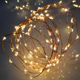   Home ML 160/WW micro LED-es fényfüzér, 15,9 m / 160 db melegfehér micro LED, állófényű, vékony vezeték, hálózati adapter, kül- és beltéri kivitel, ML_160_WW