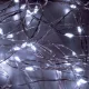 Home ML 200/WH micro LED-es fényfüzér-köteg, 200 db hidegfehér micro LED, 10 ágú, vékony, ezüstszínű vezeték, hálózati adapter, kül- és beltéri kivitel, ML_200_WH