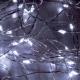 Home ML 200/WH micro LED-es fényfüzér-köteg, 200 db hidegfehér micro LED, 10 ágú, vékony, ezüstszínű vezeték, hálózati adapter, kül- és beltéri kivitel, ML_200_WH