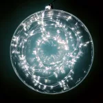 Home ML 200/WH micro LED-es fényfüzér-köteg, 200 db hidegfehér micro LED, 10 ágú, vékony, ezüstszínű vezeték, hálózati adapter, kül- és beltéri kivitel, ML_200_WH