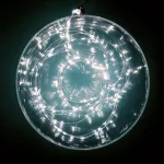 Home ML 200/WH micro LED-es fényfüzér-köteg, 200 db hidegfehér micro LED, 10 ágú, vékony, ezüstszínű vezeték, hálózati adapter, kül- és beltéri kivitel, ML_200_WH