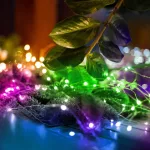 Home ML 20/M micro LED-es fényfüzér, 1,9 m / 20 db színes micro LED, állófényű, átlátszó vezeték, elemes, beltéri kivitel, ML_20_M