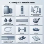 HOME MOBILSPLIT12 mobil hűtő-fűtő split klíma, 3,5 kW, wifi, 4 üzemmód, LED kijelző, távirányító