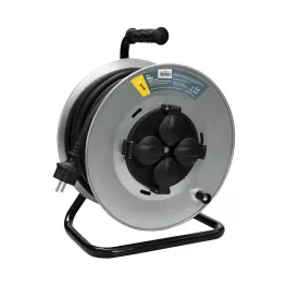   Technik Industrial Kábeldob 4-er 40m 2,5mm2 H07RN-F (IP44) 16A Fémház