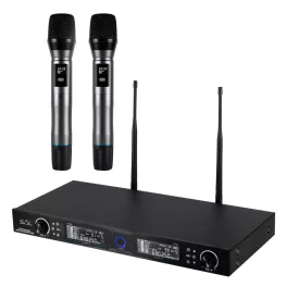   SAL MVN 910 vezeték nélküli mikrofonszett, digitális zajszűrés, 2x100 csatorna, ~140 m hatótáv, UHF frekvenciasáv, rack kompatibilis, MVN_910