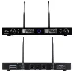 SAL MVN 910 vezeték nélküli mikrofonszett, digitális zajszűrés, 2x100 csatorna, ~140 m hatótáv, UHF frekvenciasáv, rack kompatibilis, MVN_910