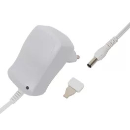   Home MW MA06/G+ hálózati adapter, 600 mA áramfelvételig, ideális 3-12 V-os készülékekhez, szabályozható feszültség, LED visszajelző, fix csatlakozó, MW_MA06_G_