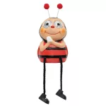 Home MX645 napelemes kerti lámpa, katica forma, 2 db hidegfehér LED, políresin, 40 mAh akkumulátor (NiMH), kültéri, beltéri