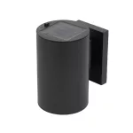 Home MX654 napelemes díszvilágítás, falilámpa, 1 db melegfehér LED, akkumulátor, fém és műanyag