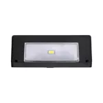 HOME MX658 napelemes falilámpa szett, 2db-os szett, 2db hidegfehér LED, cserélhető AA akkumulátor, fekete