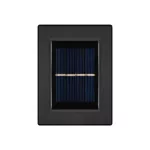 HOME MX658 napelemes falilámpa szett, 2db-os szett, 2db hidegfehér LED, cserélhető AA akkumulátor, fekete