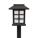 Home MX716 napelemes kerti lámpa, 12db-os display, műanyag, 2 db hidegfehér LED, kültéri, beltéri, MX716