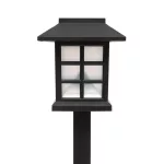 Home MX716 napelemes kerti lámpa, 12db-os display, műanyag, 1 db hidegfehér LED, kültéri, beltéri