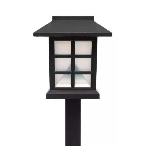 Home MX716 napelemes kerti lámpa, 12db-os display, műanyag, 1 db hidegfehér LED, kültéri, beltéri