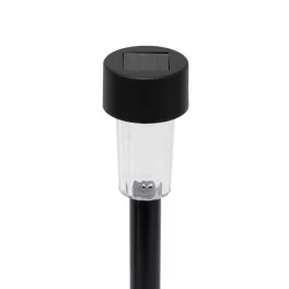   Home MX842 napelemes kerti lámpa, 1 db melegfehér LED, akkumulátor, fekete műanyag, 24db-os szett