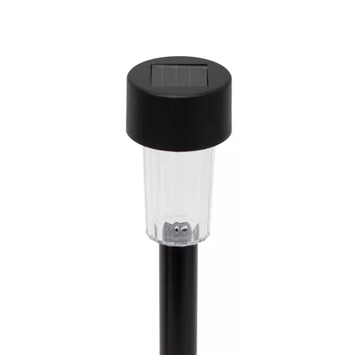 Home MX842 napelemes kerti lámpa, 1 db hidegfehér LED, akkumulátor, fekete műanyag, 24db-os szett