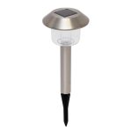 Home MX 762/2 napelemes kerti lámpa, 1 db színváltó LED, rozsdamentes fém, időjárásálló, automatikus, színes, MX_762_2