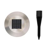 Home MX 762/2 napelemes kerti lámpa, 1 db színváltó LED, rozsdamentes fém, időjárásálló, automatikus, színes, MX_762_2