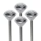 Home MX 802/4 napelemes kerti lámpa szett, 4 db, 1 db LED, fém és műanyag, automatikus, kristáylszerű fej, MX_802_4
