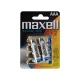 Maxell LR03 4+2 AAA elem, alkáli, ceruza, 1,5V, 6 db/csomag, Maxell_LR03_4_2