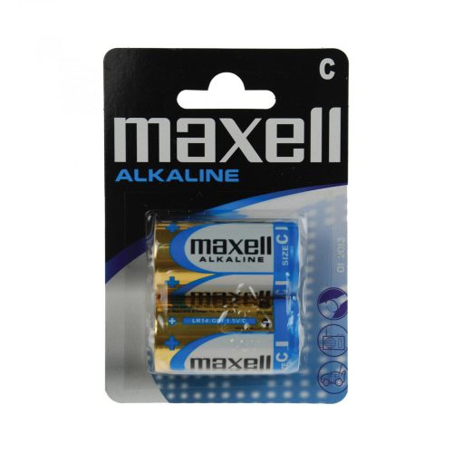 Maxell LR14 C elem, alkáli, baby, 1,5V, 2 db/csomag, Maxell_LR14