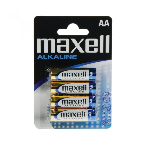 Maxell LR6 AA elem, alkáli, 1,5V ceruza elem 4db