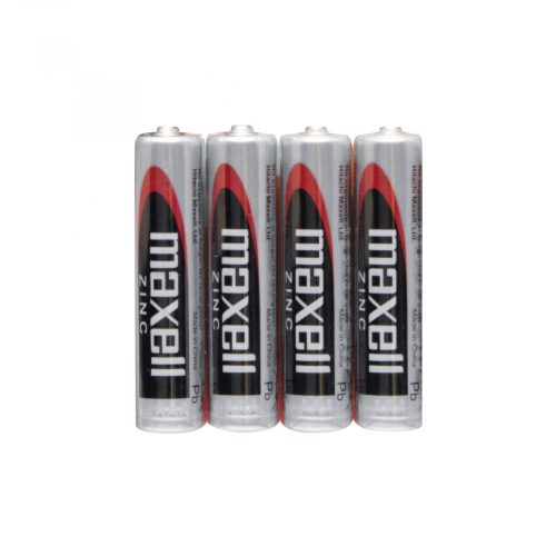 Maxell R03 AAA elem, féltartós, mini ceruza, 1,5V, 4 db/csomag, Maxell_R03