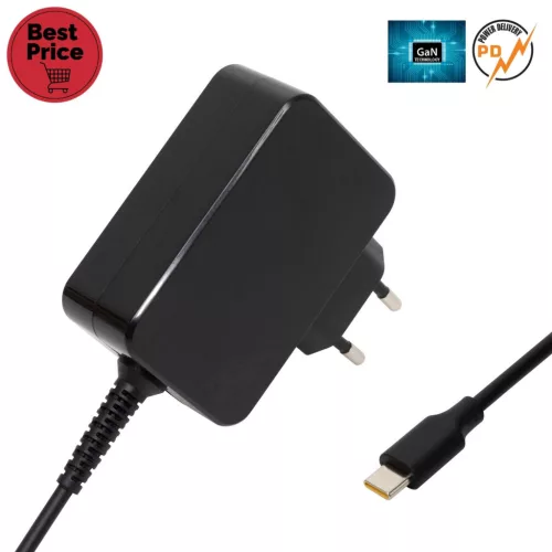Home NBC 65W univerzális USB-C gyorstöltő, maximális terhelhetőség 65 Watt,  GaN technológia, hagyományos és PD eszközökhöz, NBC_65W