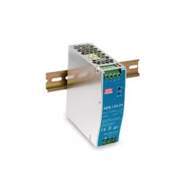   Mean Well NDR-120-24 DIN sínre szerelhető LED-tápegység, 24 V DC, IP20