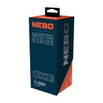 NEBO NEB-HLP-1006-G Master Series HL1000 fejlámpa, 1000 lm - 30 lm, 138 m, 5 funkció, IP67, mágneses, USB-C, NEB-HLP-1006-G