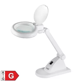   Home NKLL 06 LED nagyítós asztali lámpa, 30 hidegfényű LED, 6500 K, 400 lm, 3 dioptria nagyítás, 12 dioptria másodlagos lencse, NKLL_06