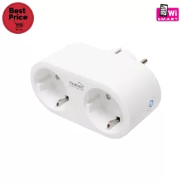   Home NVS 32 PRO SMART elosztó, SMART LIFE alkalmazással távolról vezérelhető, 2 db földelt aljzat gyermekvédelemmel, Wi-Fi 2,4 GHz 802.11 b/g/n, NVS_32_PRO