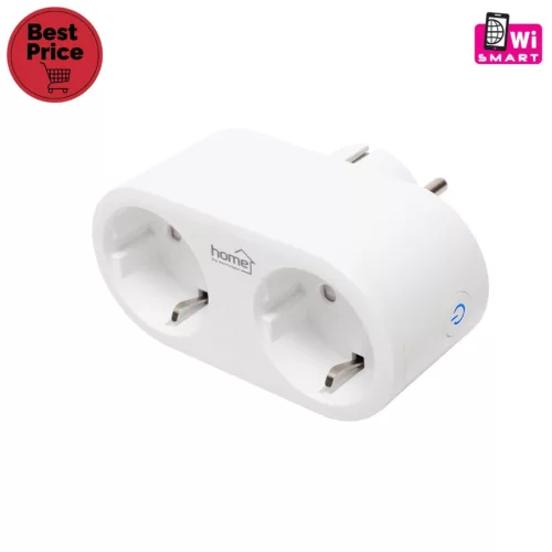 Home NVS 32 PRO SMART elosztó, SMART LIFE alkalmazással távolról vezérelhető, 2 db földelt aljzat gyermekvédelemmel, Wi-Fi 2,4 GHz 802.11 b/g/n, NVS_32_PRO