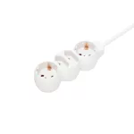 Home NV 14/WH hálózati elosztó, 1,5 m, H05VV-F 3G1,0 mm2 kábel, IP 20 kivitel, 2 védőérintkezős és 2 euro aljzat, max. 3500W, fehér