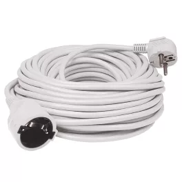   Home NV 2-10/WH/1,5 hosszabító, 10 m, H05VV-F 3G1,5 mm2 kábel, IP 20 kivitel, 250V~/16A/3680W, pipa alakú dugó és egyenes lengő aljzat, fehér színű