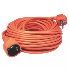   Home NV 2-5/OR/1,5 hosszabító, 5 m, H05VV-F 3G1,5 mm2 kábel, IP 20 kivitel, 250V~/16A/3680W, pipa alakú dugó és egyenes lengő aljzat, narancssárga színű