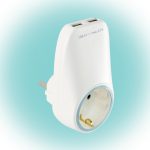 Home NV 2100 USB hálózati aljzat USB töltőaljzatokkal, 2xUSB töltőaljzat 5V/max.2,1A, földelt hálózati aljzat gyermekvédő zsaluval, NV_2100_USB