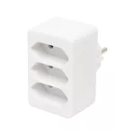 Home NV 23/WH hálózati elosztó, 3 EURO aljzat gyermekvédelemmel ellátva, max. 3 x 500 W, fehér