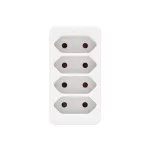 Home NV 24/WH hálózati elosztó, 4 EURO aljzat gyermekvédelemmel ellátva, max. 4 x 500 W, fehér