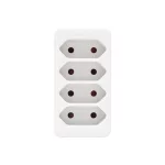 Home NV 24/WH hálózati elosztó, 4 EURO aljzat gyermekvédelemmel ellátva, max. 4 x 500 W, fehér
