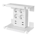 Home NV 4 USB tálcás USB-s elosztó, 4 földelt aljzat, 4 USB aljzat, elforgatható csatlakozódugó, max.3680W,