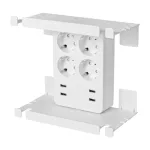 Home NV 4 USB tálcás USB-s elosztó, 4 földelt aljzat, 4 USB aljzat, elforgatható csatlakozódugó, max.3680W,