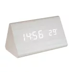 Home OC 07 digitális LED ébresztőóra, tapsra aktiválható fehér kijelző, dátum és hőmérséklet kijelzés, ébresztés, elemes tápellátás