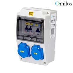   OMILOS OMLD102 Szerelt ipari elosztótábla vezetékezve IP44