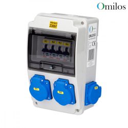   OMILOS OMLD103 Szerelt ipari elosztótábla vezetékezve IP44